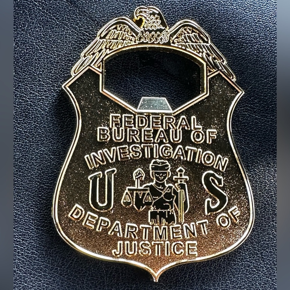 FBI Department of Justice Bottle Opener